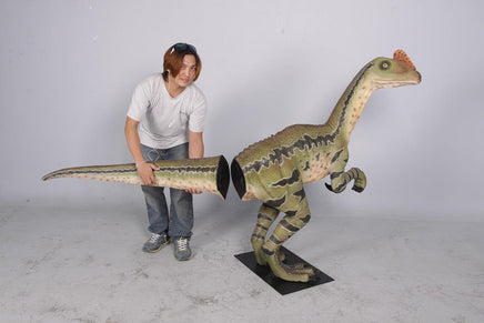 Dilong Paradoxus Dinosaur Life Size Statue - LM Treasures 