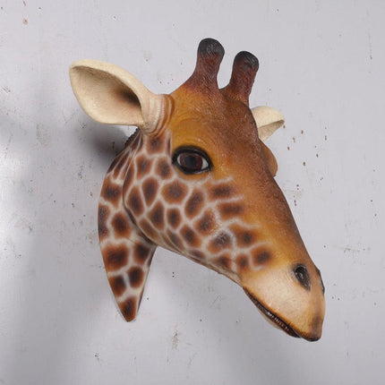 Small Giraffe Head Life Size Statue - LM Treasures 