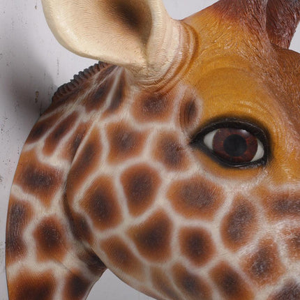 Small Giraffe Head Life Size Statue - LM Treasures 