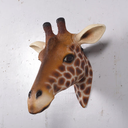 Small Giraffe Head Life Size Statue - LM Treasures 