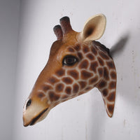 Small Giraffe Head Life Size Statue - LM Treasures 