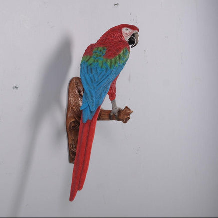 Red Macaw Parrot Wall Decor Life Size Statue - LM Treasures 