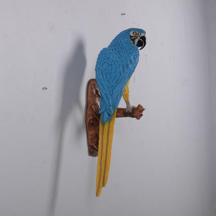 Blue Parrot Wall Decor Life Size Statue - LM Treasures 