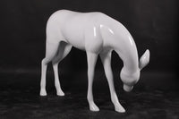 White Deer Standing Life Size Statue - LM Treasures 