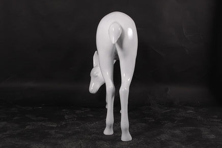 White Deer Standing Life Size Statue - LM Treasures 