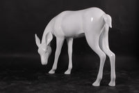 White Deer Standing Life Size Statue - LM Treasures 