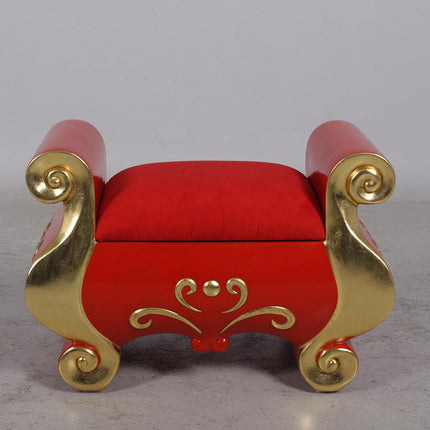 Santa Claus Stool Life Size Statue - LM Treasures 