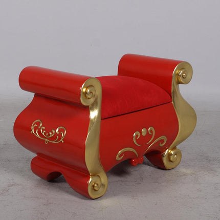 Santa Claus Stool Life Size Statue - LM Treasures 