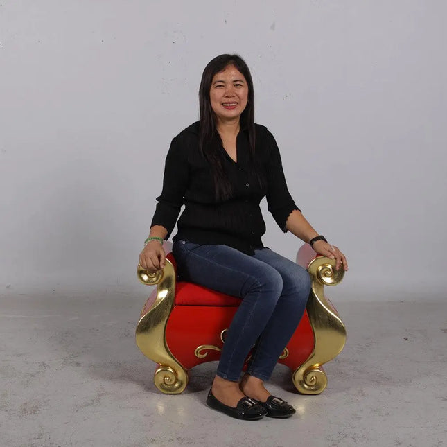 Santa Claus Stool Life Size Statue LM Treasures - H