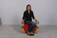 Santa Claus Stool Life Size Statue - LM Treasures 