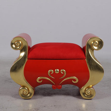 Santa Claus Stool Life Size Statue - LM Treasures 