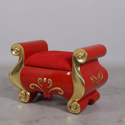 Santa Claus Stool Life Size Statue - LM Treasures 