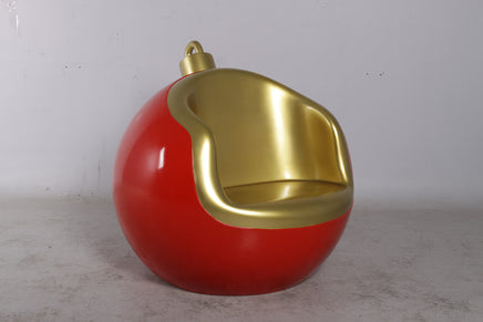 Round Christmas Ornament Seat Over Sized Statue - LM Treasures 