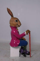 Jack The Bunny Rabbit Sitting Over Sized Statue - LM Treasures 