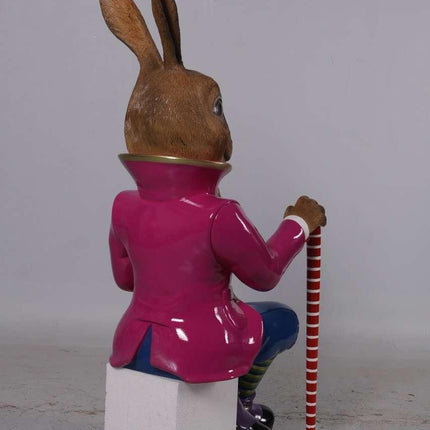 Jack The Bunny Rabbit Sitting Over Sized Statue - LM Treasures 