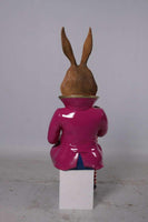 Jack The Bunny Rabbit Sitting Over Sized Statue - LM Treasures 