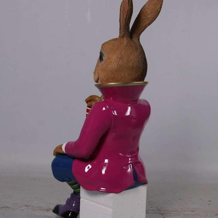 Jack The Bunny Rabbit Sitting Over Sized Statue - LM Treasures 