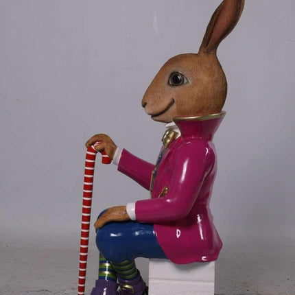 Jack The Bunny Rabbit Sitting Over Sized Statue - LM Treasures 