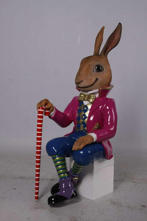 Jack The Bunny Rabbit Sitting Over Sized Statue - LM Treasures 