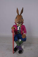 Jack The Bunny Rabbit Sitting Over Sized Statue - LM Treasures 