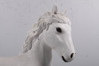 White Majestic Pony Life Size Statue - LM Treasures 
