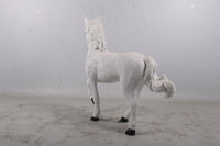 White Majestic Pony Life Size Statue - LM Treasures 