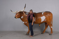 Texas Long Horn Life Size Statue - LM Treasures 