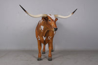 Texas Long Horn Life Size Statue - LM Treasures 