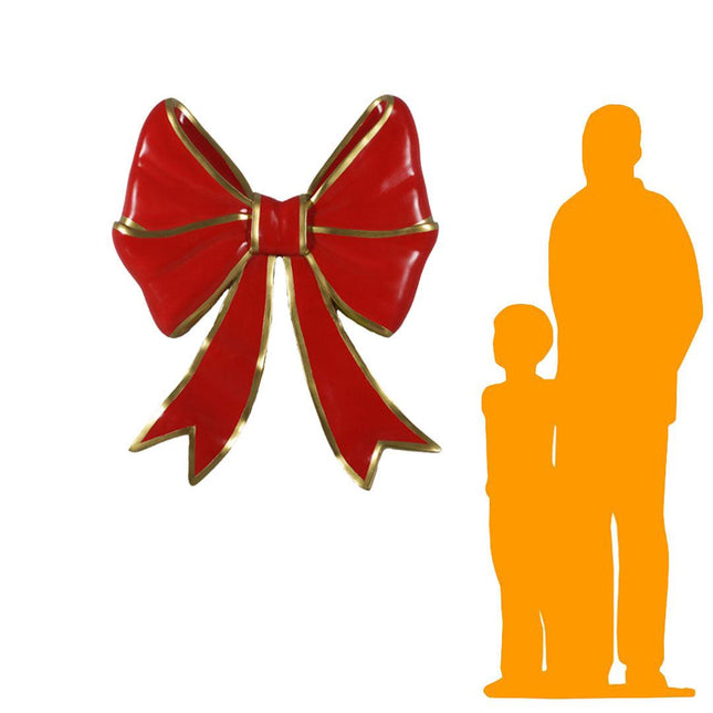 Hanging Red Ribbon Over Sized Statue - LM Treasures 
