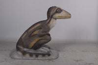 Sitting Juvenile Theropod Life Size Statue - LM Treasures 