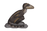 Sitting Juvenile Theropod Life Size Statue - LM Treasures 