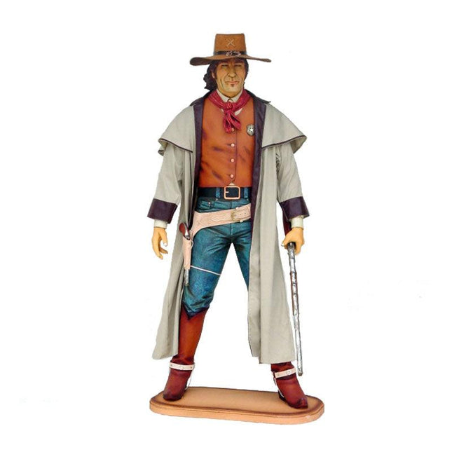Cowboy Bounty Hunter Life Size Statue - LM Treasures 