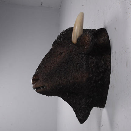 Buffalo American Bison Head Life Size Statue - LM Treasures 