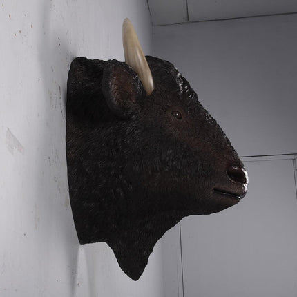 Buffalo American Bison Head Life Size Statue - LM Treasures 