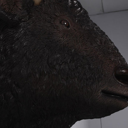 Buffalo American Bison Head Life Size Statue - LM Treasures 