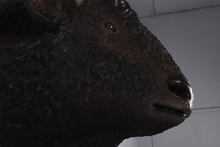Buffalo American Bison Head Life Size Statue - LM Treasures 
