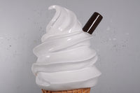 Soft Serve Vanilla Ice Cream Over Sized Statue - LM Treasures 