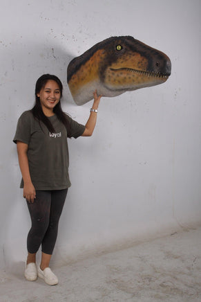 Theropod Dinosaur Head Life Size Statue - LM Treasures 