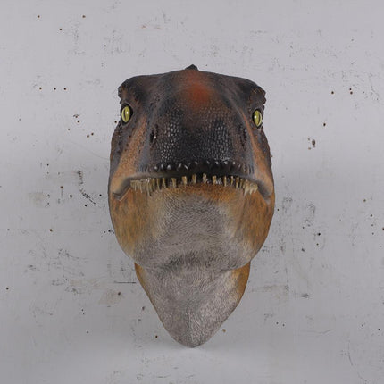 Theropod Dinosaur Head Life Size Statue - LM Treasures 