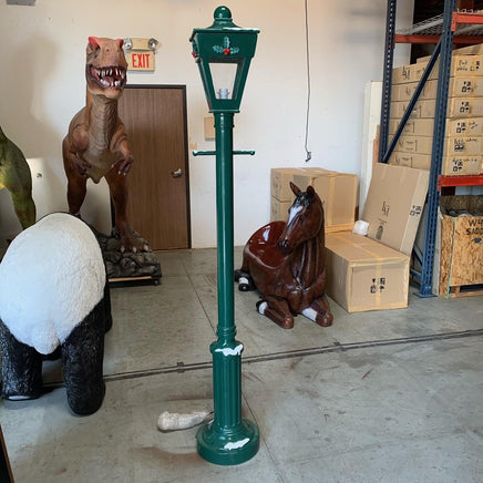 Green Lamp Post Life Size Statue - LM Treasures 