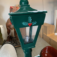 Green Lamp Post Life Size Statue - LM Treasures 