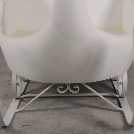 Large Swan Sleigh Statue - LM Treasures 