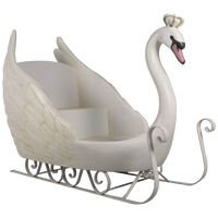 Large Swan Sleigh Statue - LM Treasures 