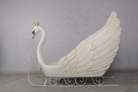 Large Swan Sleigh Statue - LM Treasures 