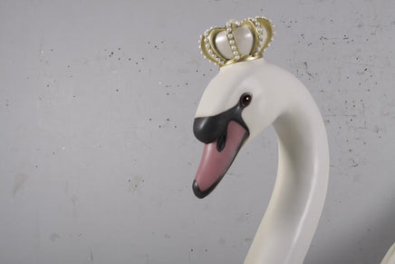 Large Swan Sleigh Statue - LM Treasures 