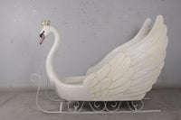 Large Swan Sleigh Statue - LM Treasures 