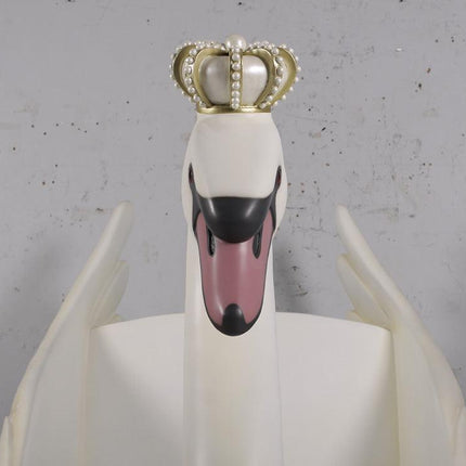 Large Swan Sleigh Statue - LM Treasures 