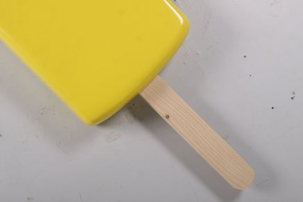 Hanging Yellow Ice Cream Popsicle Over Sized Statue - LM Treasures 