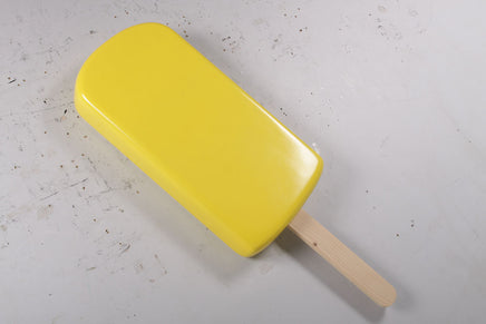 Hanging Yellow Ice Cream Popsicle Over Sized Statue - LM Treasures 