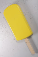 Hanging Yellow Ice Cream Popsicle Over Sized Statue - LM Treasures 
